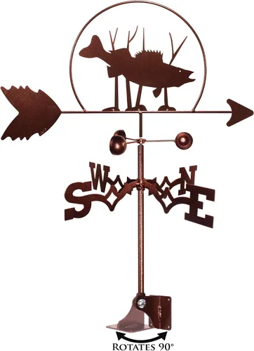 Vista 2 de SWEN Products Veleta de pez Walleye (montaje ajustable incluido)