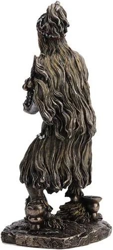 Vista 5 de Veronese Design Estatua de resina curativa Babalu Aye Orisha de 9 1/4 pulgadas, acabado en bronce