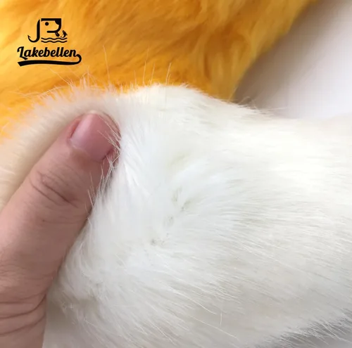 Vista 6 de Lakebellen Disfraz de gato y zorro de pelo sintético, ajustable, disfraz de anime, cosplay, fiesta de Halloween, para niños y adolescentes