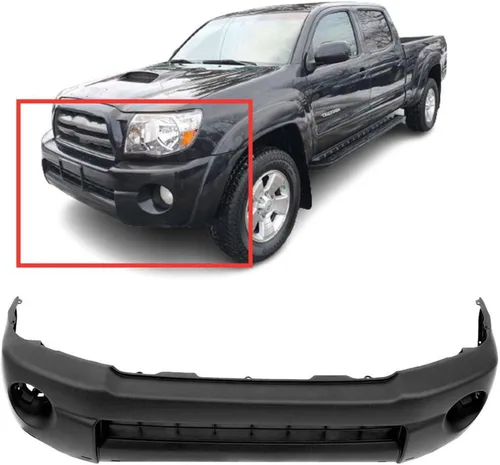 Vista 2 de FitParts Compatible con parachoques delantero Fascia 2005-2011 Toyota Tacoma. 05-11 listo para pintar. Sin orificios de sensor. TO1000305 5211904904