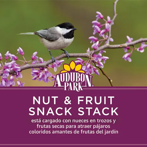 Vista 2 de Audubon Park Pila de Snacks de Frutas y Nueces para Aves Silvestres, Pastel de Semillas para Comederos Exteriores, Pack de 6
