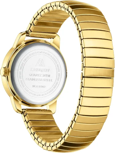 Vista 2 de LN LENQIN Relojes para mujer, reloj de cuarzo analógico de acero inoxidable para mujer, impermeable, fácil de leer, reloj de pulsera para mujer