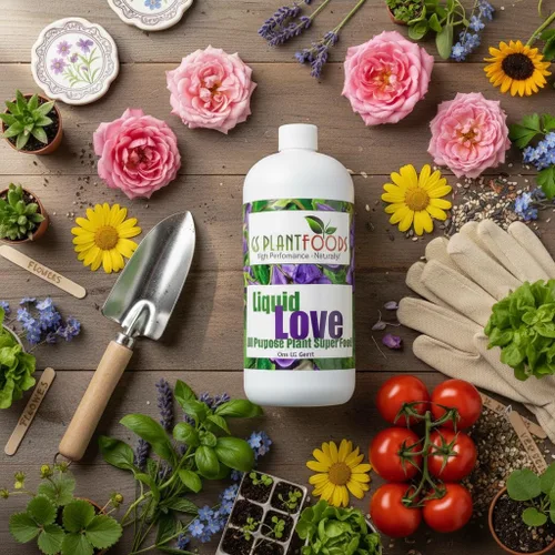 Vista 8 de GS Plant Foods Liquid Love - Alimento orgánico para plantas, multiusos para interiores, 32 onzas