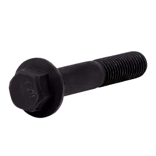Vista 10 de LIONMAX Pernos de cabeza hexagonal con brida, pernos hexagonales de brida M6 x 0.472 in Roscas completas, acabado de óxido negro, resistencia a