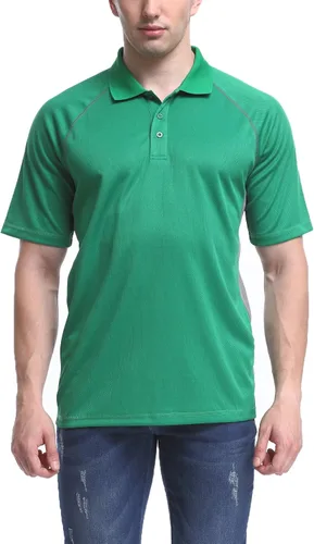 Vista 4 de Corna Polo de golf de manga corta que absorbe la humedad para hombre, suave y ajuste regular