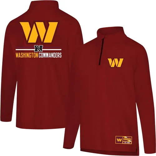 Vista 80 de Ultra Game Men's NFL Official Super Soft Quarter Zip Long Sleeve T-Shirt