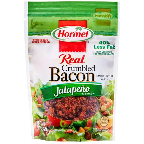 Vista 9 de HORMEL Real Peppered Bacon Crumbles, bolsa de 3 oz (8 paquetes)