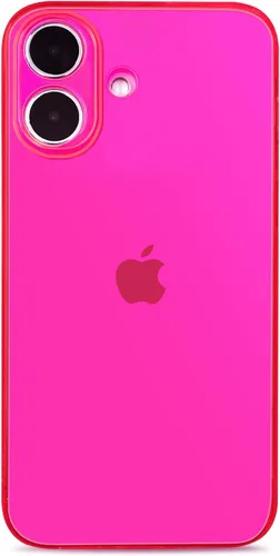 Vista 21 de Compatible con Funda iPhone 14 Pro, Funda Transparente Neón con Cubierta para Lente de Cámara Carcasa para Mujeres y Niñas Delgada Suave Silicona