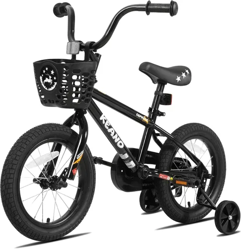 Vista 6 de KEANO Cervine 14 16 20 Inch Kids Bike for Boys Girls Ages 3-10 Years, 14 16 Inch Toddler BMX Bikes with Training Wheels and Basket, 20 in Children
