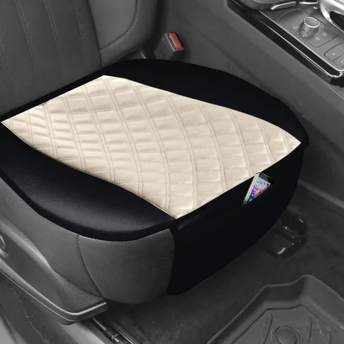Vista 2 de Asientos de automóvil FH Group PU207 gris negro 102, piel sintética, compatible con bolsas de aire. Beige