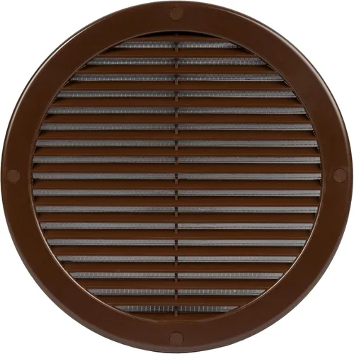 Vista 59 de Paquete de 10 cubiertas redondas de ventilación de aire de 4 pulgadas – Deflector de ventilación de aire Soffit de plástico blanco con malla