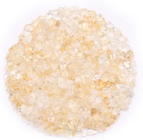 Vista 12 de 500 cuentas de piedra natural con virutas naturales, citrino de 0.317 a 0.315 pulgadas, piedras preciosas irregulares de cristal curativo, cuentas