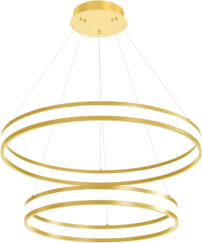Vista 8 de Moderno candelabro de anillo acrílico regulable con LED, lámpara de anillo ajustable para comedor, sala de estar, dormitorio, cocina