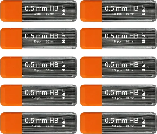 Vista 15 de Bild Premium 1250 recargas de mina de 0.3 mm HB para lápiz mecánico (HB Mega, 0.3 mm)