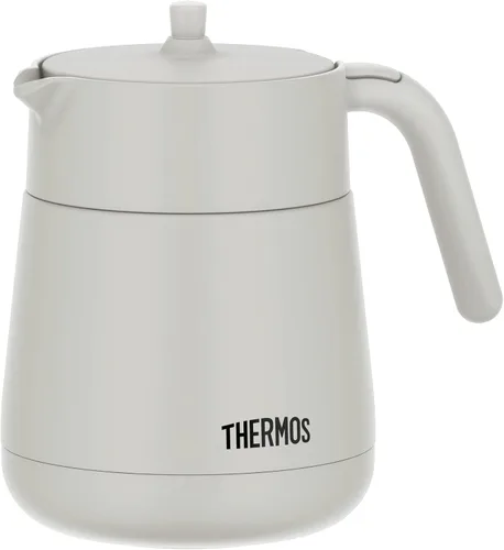 Vista 9 de Thermos TTE-450 BW Vacuum Insulated Teapot with Strainer, 15.2 fl oz (450 ml), Brown