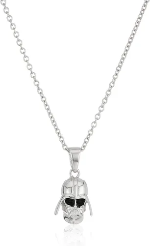 Vista 2 de Star Wars Joyería Darth Vader 925 plata esterlina 3D Stud Pendientes y collar colgante (SALES1SWMD)