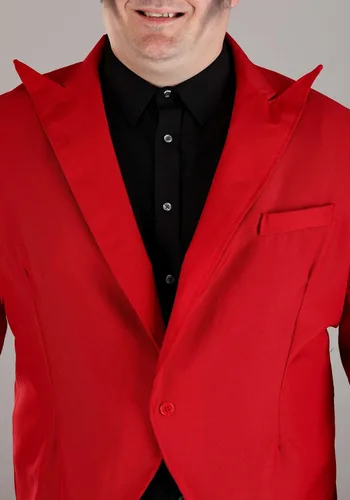 Vista 5 de Traje rojo de talla grande disfraz de diablo 2X 3X