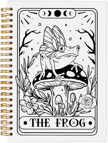 Vista 13 de Cuaderno gótico en espiral, diario gótico para parejas, cuaderno gótico para mujeres y hombres escritura, cuaderno de espiral para parejas de 8.3 x
