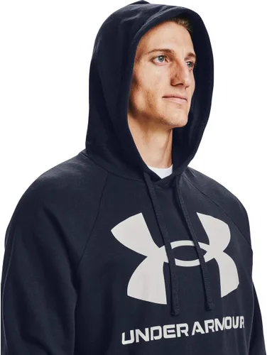 Vista 6 de Under Armour Rival Sudadera con capucha, para hombre, de vellón, con logotipo grande