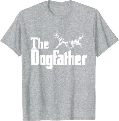 Vista 37 de The Dogfather Pastor Alemán - Camiseta de regalo divertida, Negro, S