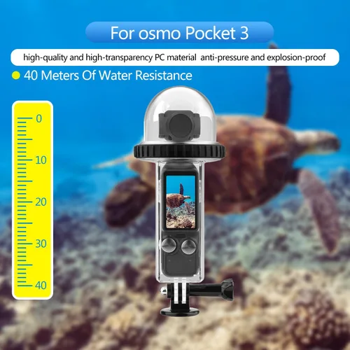 Vista 2 de Osmo Pocket 3 - Funda de buceo subacuática de 131 pies, compatible con DJI Osmo Pocket 3, accesorios impermeables
