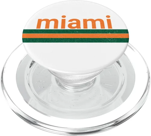 Vista 8 de Miami Retro Souvenir PopSockets PopGrip intercambiable