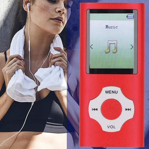 Vista 7 de Reproductor MP3 MP4 con Bluetooth 5.0, reproductor de música portátil de alta fidelidad sin pérdidas con altavoz, reproductor de música de video