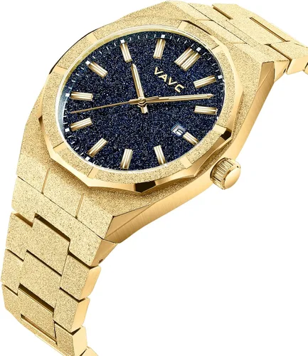 Vista 2 de VAVC Reloj de lujo para hombre, reloj de pareja, elegante reloj para negocios, regalo o graduación, analógico impermeable para hombres y mujeres