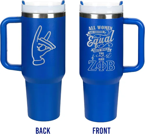 Vista 2 de BBGreek Zeta Phi Beta Sorority Parafernalia - Vaso de 40 onzas