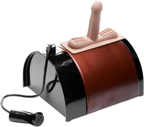 Vista 6 de LoveBotz Saddle Deluxe Riding Sex Machine con accesorios dobles