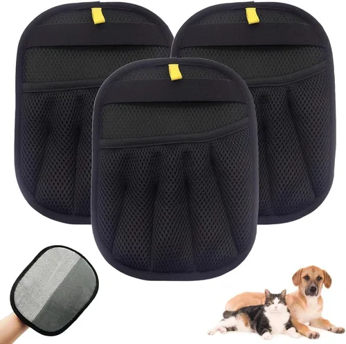 Vista 9 de Guantes eliminadores de pelo de mascotas, guantes de eliminación estática mejorados para pelo de mascotas, gatos y perros, herramienta