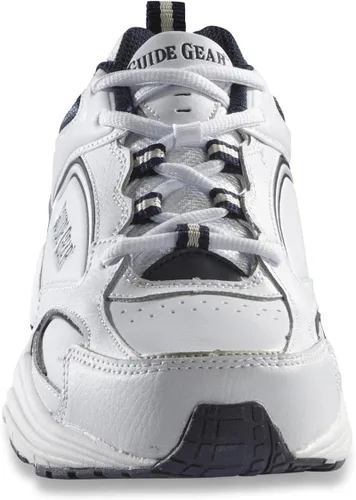 Vista 7 de Guide Gear Zapatos de caminar con cordones para hombre, zapatos cómodos para el trabajo, trabajo casual, Blancoazul marino