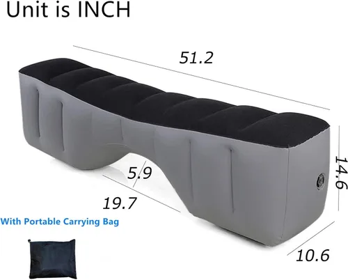 Vista 5 de Colchón de automóvil, colchón de aire para automóvil, cama de asiento trasero, almohadilla de relleno de espacio para asiento trasero, inflable