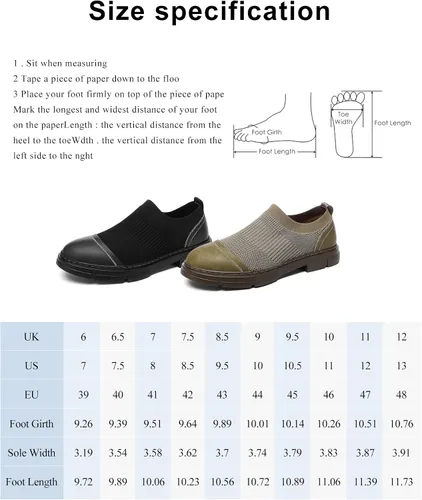 Vista 6 de Zapatos Oxford para hombre, zapatos de vestir ligeros para hombre, zapatos casuales de negocios, zapatos de moda de punto, zapatos de malla
