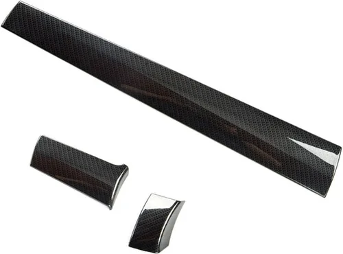 Vista 2 de Xotic Tech - Moldura para consola central para salpicadero, patrón de fibra de carbono, compatible con Civic 10th 2016 2017 2018 2019 2020 2021
