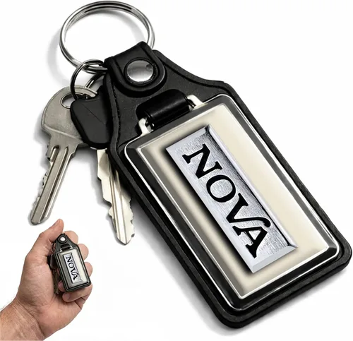 Vista 20 de Brotherhood Car Key Chain for Nova - Classic Models Keychain for Men and Blanco antiguo - Personalizado 1975