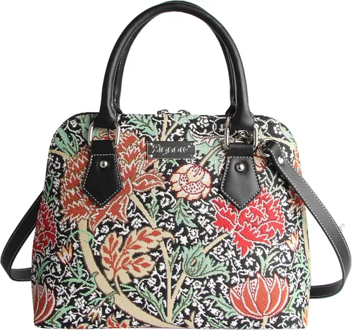 Vista 2 de Signare Tapiz de mano y bolso de hombro para mujer, bolso cruzado de moda para mujer, bolso de cartera para mujeres, niñas y adolescentes