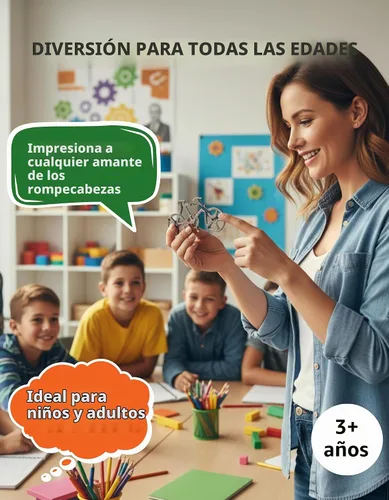 Vista 5 de Sharp Brain Zone - Rompecabezas de bicicleta – Brainteaser de metal duradero de alta calidad Desafiante juego de lógica mecánica 3D, herramienta