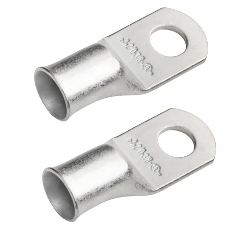 Vista 25 de SELTERM 5 piezas terminales de cable de cobre estañado 1/0 AWG perno de 1/2", extremos de cable de batería, terminales de anillo, conectores