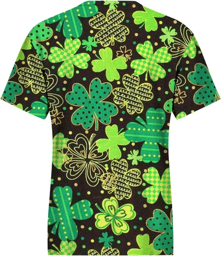 Vista 5 de Camiseta de manga corta para mujer del Día de San Patricio
