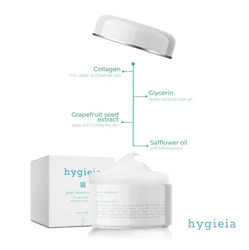 Vista 2 de Hygieia + Radiant Skin Duo - Crema de colágeno (4 onzas) y crema de retinol al 2% (4 onzas) - Restaura el brillo juvenil y reduce las arrugas