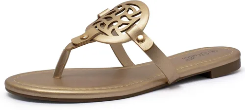 Vista 15 de katliu Sandalias Planas para Mujer, Sandalias de Tiras Cómodas, Sandalias de Vestir con Correa de Vestir