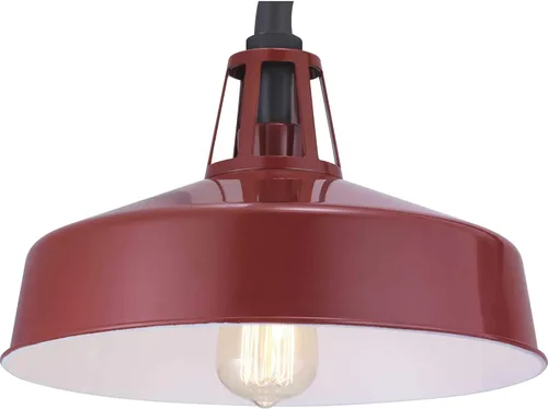 Vista 2 de Cedar Springs Collection - Farol de pared extragrande para exteriores, 1 luz, color rojo claro