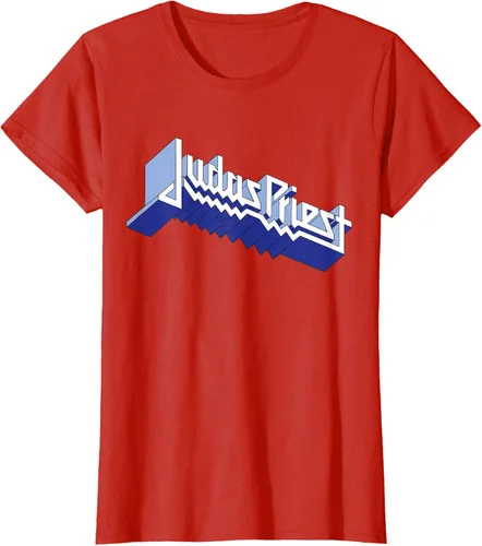 Vista 27 de Judas Priest - Camiseta con logotipo de Defender, Negro