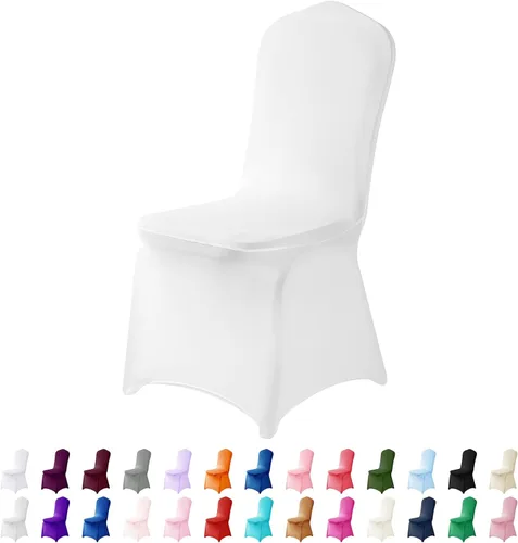 Vista 14 de Funda de elastano para silla, 12 unidades, fundas para silla, fundas para sillas de sala de estar, funda extraíble lavable y elástica para silla