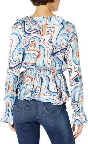 Vista 2 de Kendall + KYLIE - Top para mujer, diseño de garabatos