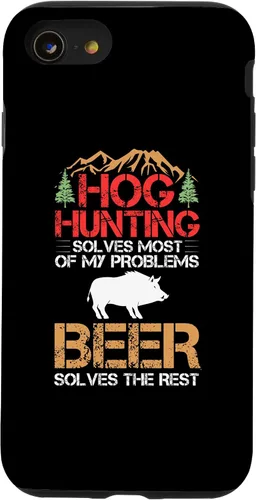 Vista 13 de Funda para iPhone 14 Hog Hunting Dog Gun Call Hunter Pigs Wild Javelina