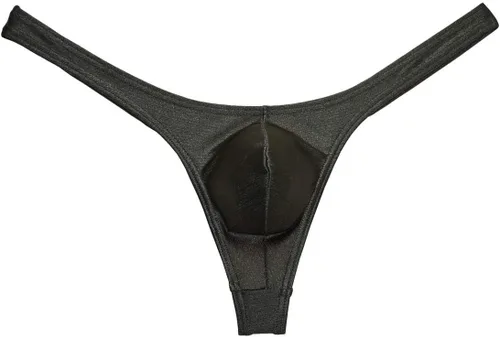 Vista 8 de OROCOJUCO Hombres Bolsa Tanga Dibujo Spandex T-Back Elástico Mini Escritos Bikini Ropa