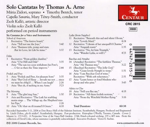 Vista 2 de Arne Solo Cantatas