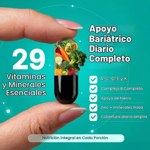 Vista 7 de Multivitamínico post bariátrico con cápsulas blandas líquidas de hierro, 60